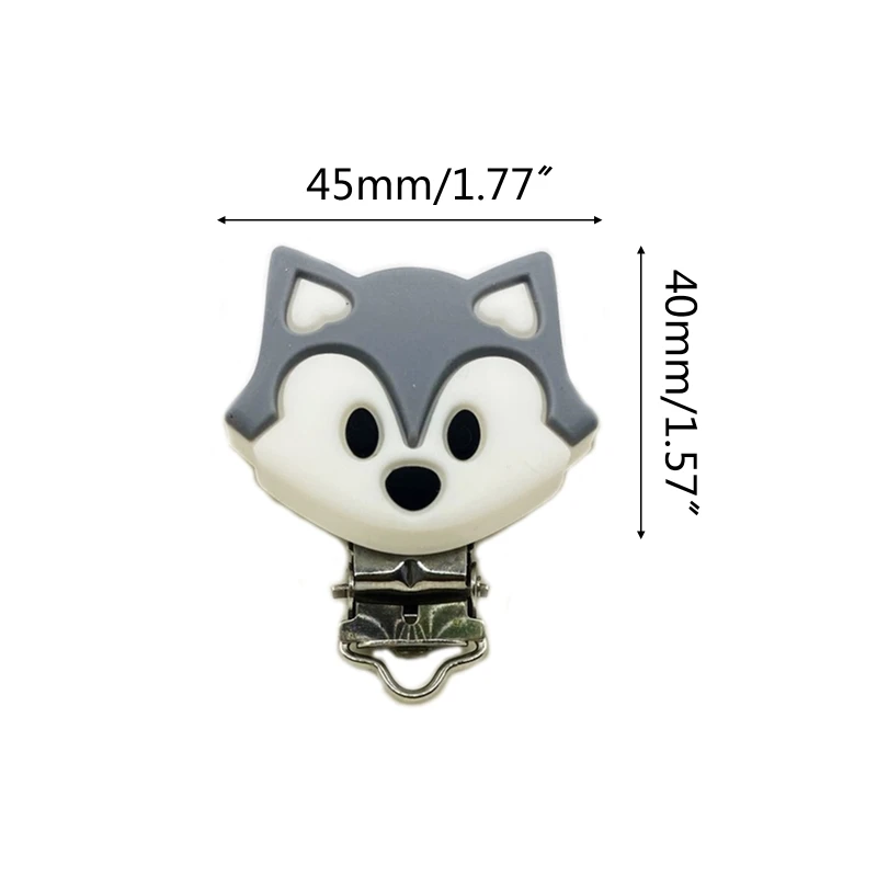 2Pcs Cartoon Animal Fox Pacifier Clips Food Grade Silicone Baby Teether Safety Clasp Holder DIY Nipple Dummy Chain Wholesale
2Pcs Cartoon Animal Fox Pacifier Clips Food Grade Silicone Baby Teether Safety Clasp Holder DIY Nipple Dummy Chain Wholesale