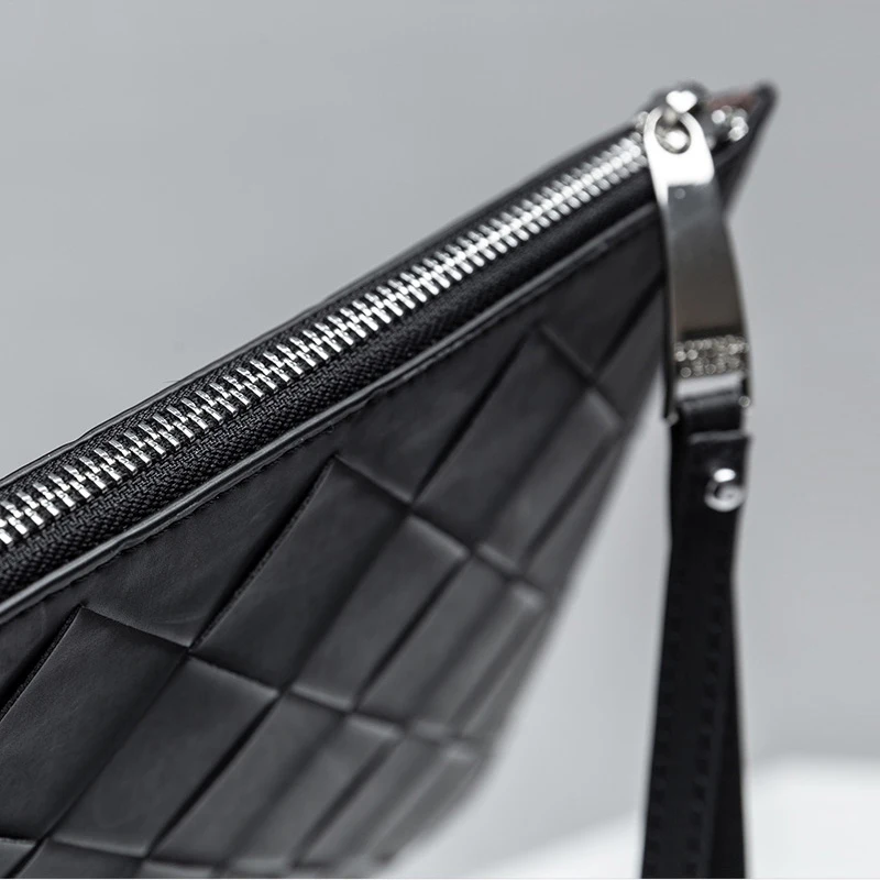 Men's Fashion Clutch Cowhide Woven Large Plaid Luxury Brand Design 100% High Quality Genuine Leather Business Paper Bag 2021 New
Men's Fashion Clutch Cowhide Woven Large Plaid Luxury Brand Design 100% High Quality Genuine Leather Business Paper Bag 2021 New