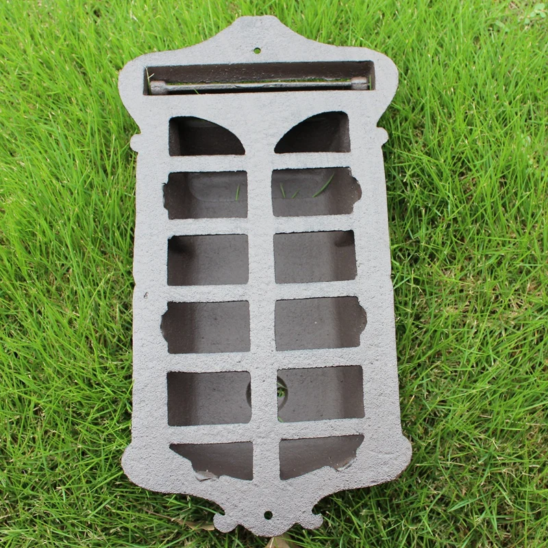 European Vintage Home Garden Decor Middle Size Heavy Sturdy Cast Iron Wall Mounted Mail Box Post Mailbox Letter Boxes | Дом и сад