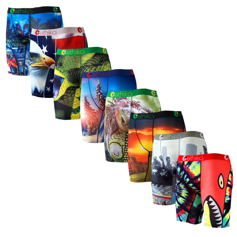 10 pieces ethika boxers for men Fashion Wholesale Vendor lots men's panties print Quick Dry Hip hop Long underpants man 
10 pieces ethika boxers for men Fashion Wholesale Vendor lots men's panties print Quick Dry Hip hop Long underpants man