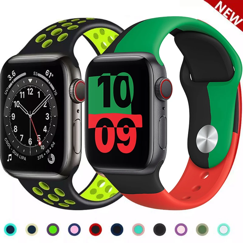 2021Suitable for Apple Watch silicone strap 44mm 40mm 38mm 42 mm rubber strap smartwatch iWatch serie se 6 5 4 black Unity strap
2021Suitable for Apple Watch silicone strap 44mm 40mm 38mm 42 mm rubber strap smartwatch iWatch serie se 6 5 4 black Unity strap
