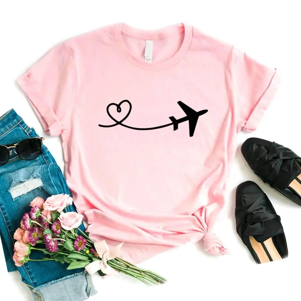 2021 Summer New Floral Line Airplane Lady's T-shirt Casual Fun Short Sleeve Girl Top Graphic T-Shirt Top Dress Harajuku Ms.
2021 Summer New Floral Line Airplane Lady's T-shirt Casual Fun Short Sleeve Girl Top Graphic T-Shirt Top Dress Harajuku Ms.