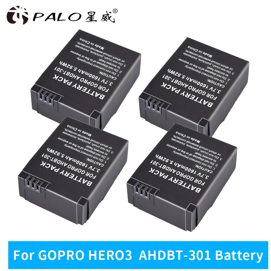 Gopro Acessories.4pcs/lot 1600mAh AHDBT-302 AHDBT-301 AHDBT-201 AHDBT302 AHDBT301 AHDBT201 Batteries for GoPro HD HERO3,3+.
Gopro Acessories.4pcs/lot 1600mAh AHDBT-302 AHDBT-301 AHDBT-201 AHDBT302 AHDBT301 AHDBT201 Batteries for GoPro HD HERO3,3+.