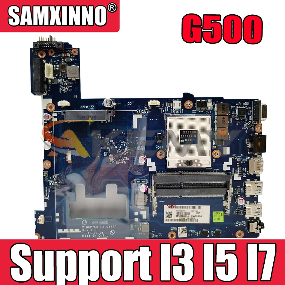 Akemy VIWGP/гр LA-9632P материнская плата для ноутбука Lenovo G500 Материнская плата ноутбука PGA989 HM76 DDR3 100% тесты работы процессор поддержка I3 I5 I7
Akemy VIWGP/гр LA-9632P материнская плата для ноутбука Lenovo G500 Материнская плата ноутбука PGA989 HM76 DDR3 100% тесты работы процессор поддержка I3 I5 I7