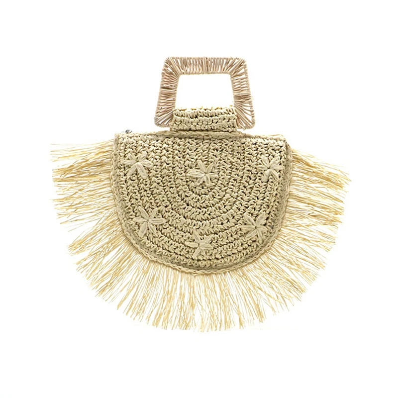 Fashion Tassel Woven Straw Bag Women Handbag Designer Braided Beach Bags For Women Bohemia Travel Clutch Purse Tote
Fashion Tassel Woven Straw Bag Women Handbag Designer Braided Beach Bags For Women Bohemia Travel Clutch Purse Tote