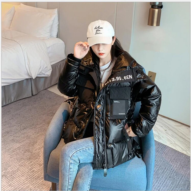 Hooded Solid Thick Parka Jacket Winter Padded Glossy Coat 2020 New Women jacket Warm Cotton Women Overcoat Casaco Female R689
Hooded Solid Thick Parka Jacket Winter Padded Glossy Coat 2020 New Women jacket Warm Cotton Women Overcoat Casaco Female R689