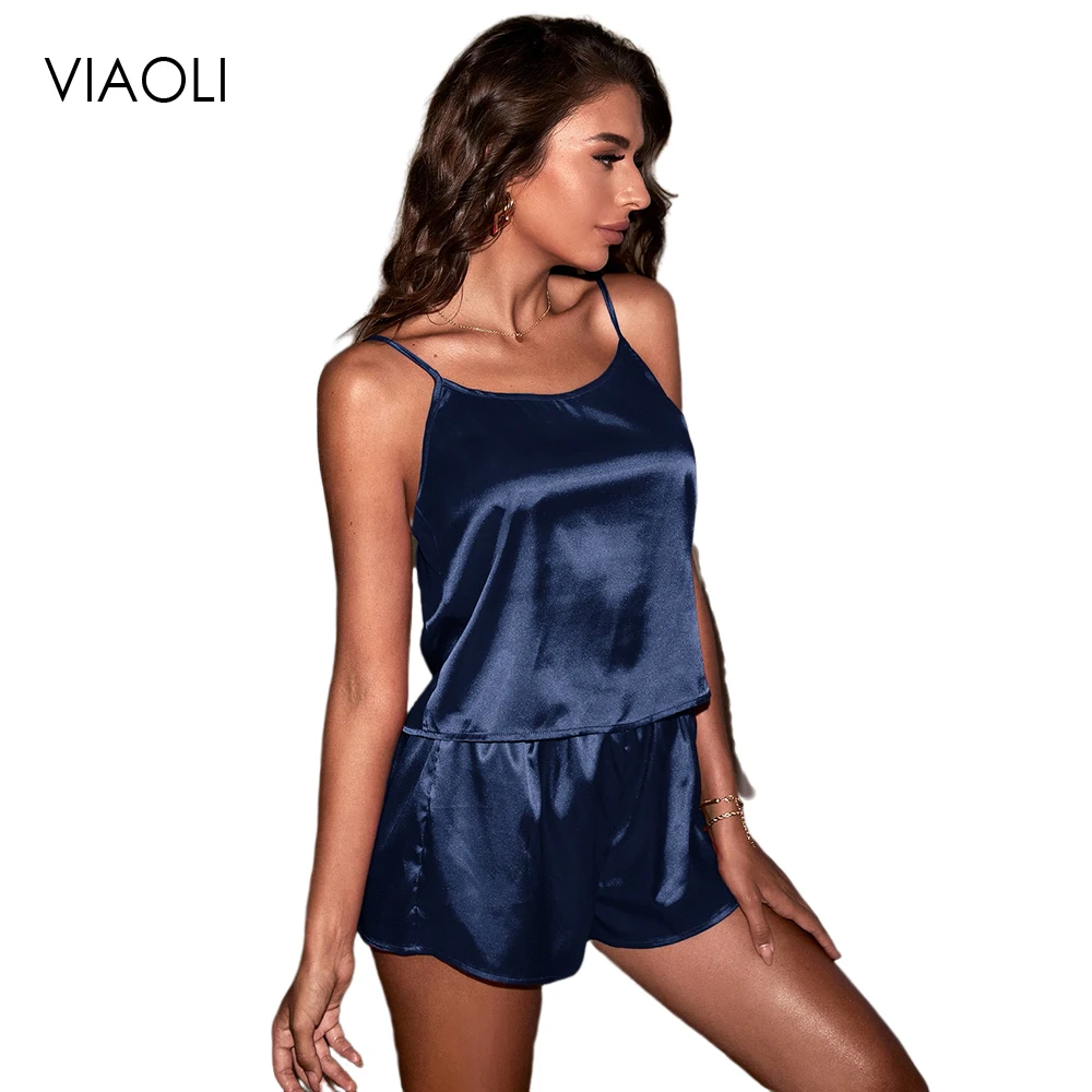 Summer Backless Faux Silk Nightdress Women Sexy Suspender Nightgown Sleepwear Intimate Lingerie Pajama Set Women Sleep Suit New
Summer Backless Faux Silk Nightdress Women Sexy Suspender Nightgown Sleepwear Intimate Lingerie Pajama Set Women Sleep Suit New