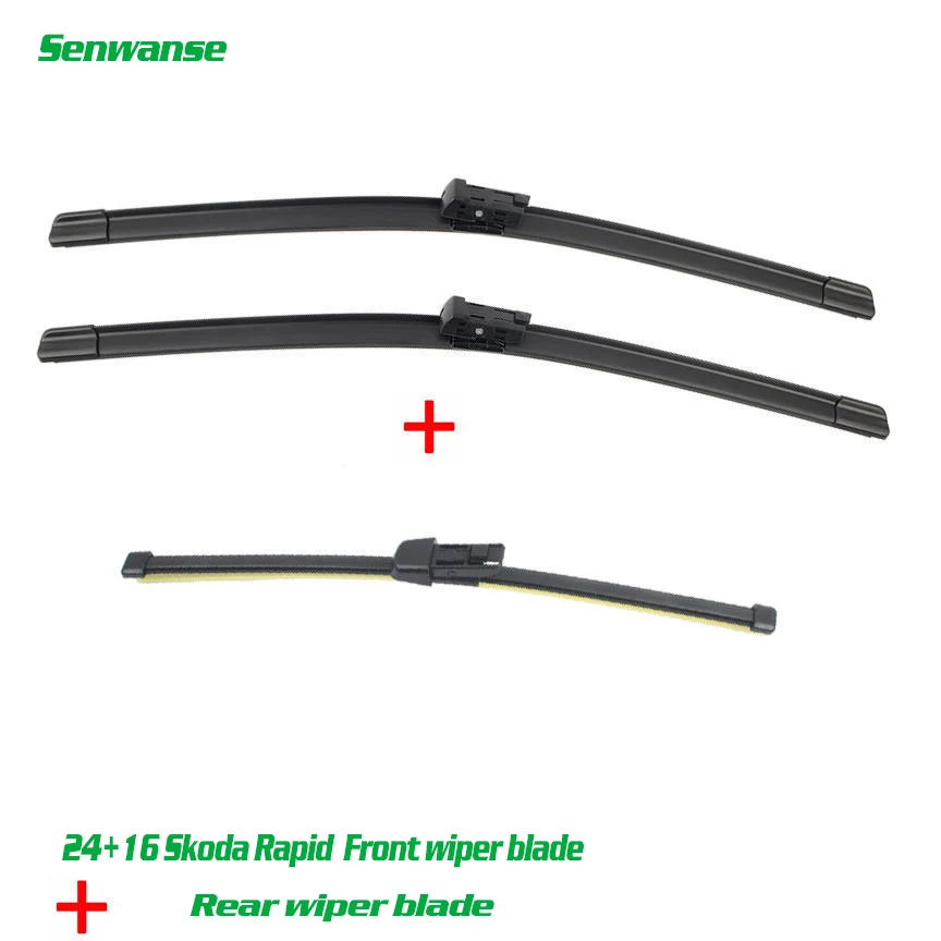 Senwanse Front and Rear Wiper Blades For Skoda Rapid 2012-2019 high quality Windshield Windscreen Wiper 24"+16"+16"
Senwanse Front and Rear Wiper Blades For Skoda Rapid 2012-2019 high quality Windshield Windscreen Wiper 24"+16"+16"