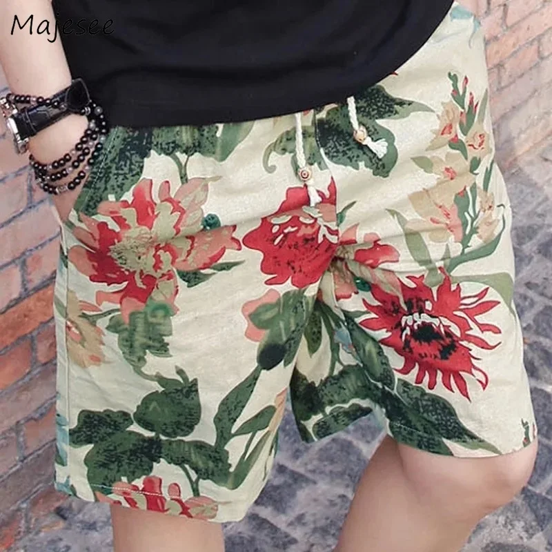 Shorts Men Large Size Summer Printed Loose Drawstring Breathable Soft Thin Korean Style Elastic Waist Trendy Male Board Short
Shorts Men Large Size Summer Printed Loose Drawstring Breathable Soft Thin Korean Style Elastic Waist Trendy Male Board Short
