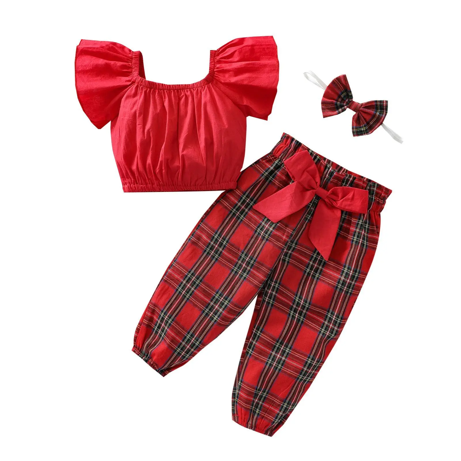 2021-07-16 Lioraitiin 0-3Years Toddler Baby Girl 2Pcs Fashion Clothing Set Red Off Shoulder Top Plaid Pants Outfit
2021-07-16 Lioraitiin 0-3Years Toddler Baby Girl 2Pcs Fashion Clothing Set Red Off Shoulder Top Plaid Pants Outfit