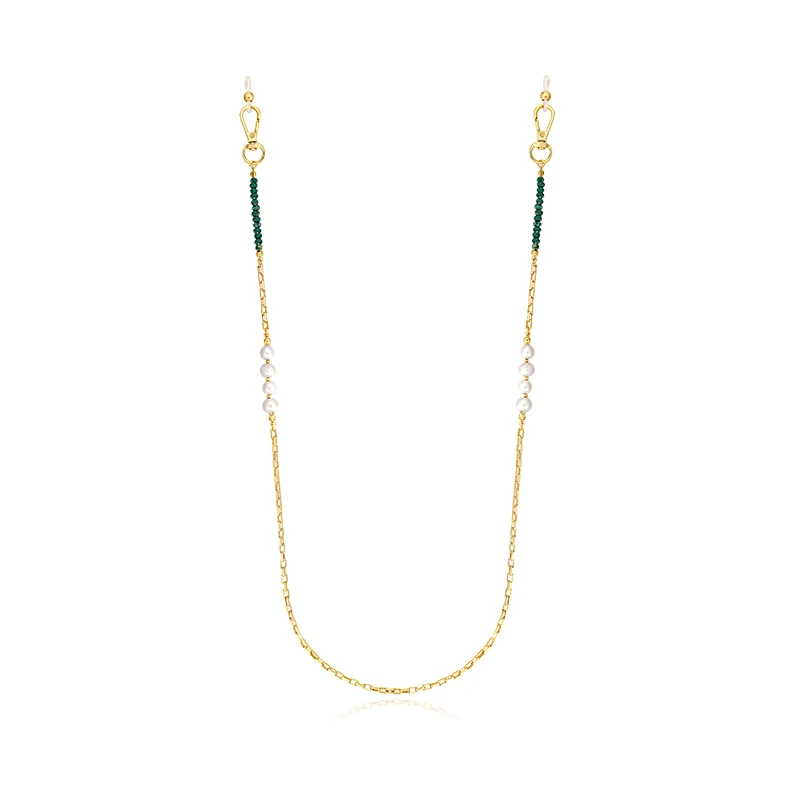 Fashionable retro fresh water pearl neck decorative glasses chain personalized Sunglasses chain 
Fashionable retro fresh water pearl neck decorative glasses chain personalized Sunglasses chain