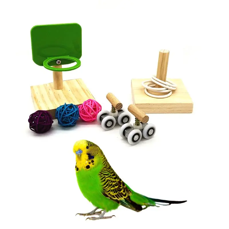 1Set Pet Bird Chew Toys Parrot Basketball Hoop Prop Trick Tabletop Ring Mini Roller Skates Parakeet Intelligence Training Puzzle
1Set Pet Bird Chew Toys Parrot Basketball Hoop Prop Trick Tabletop Ring Mini Roller Skates Parakeet Intelligence Training Puzzle
