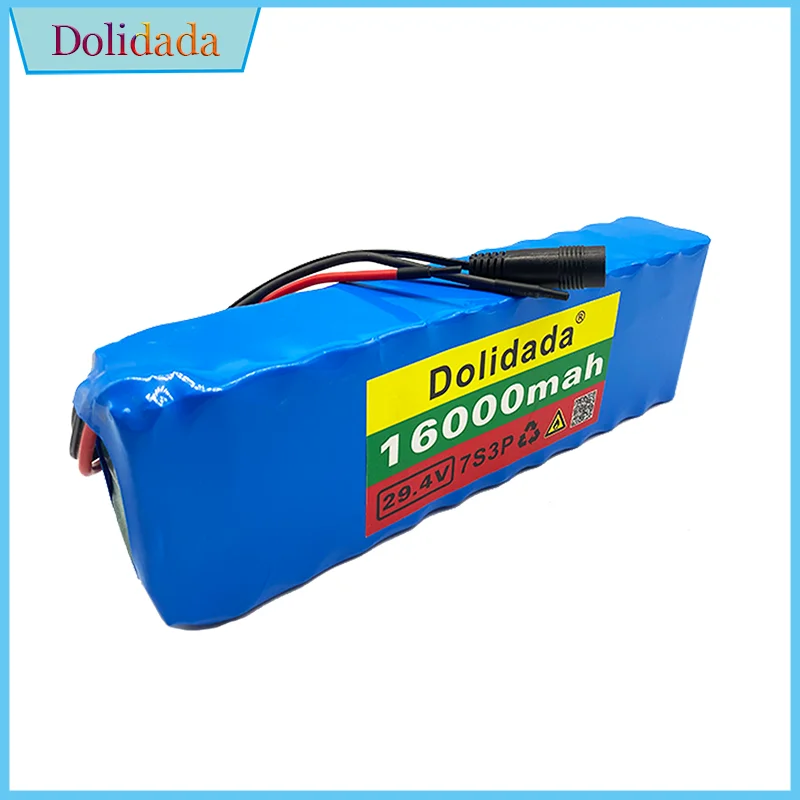 24V Battery 7S3P 29.4V 16Ah Li-ion Battery Pack with 20A Balanced BMS for Electric Bicycle Scooter Power Wheelchair +2A Charger 
24V Battery 7S3P 29.4V 16Ah Li-ion Battery Pack with 20A Balanced BMS for Electric Bicycle Scooter Power Wheelchair +2A Charger