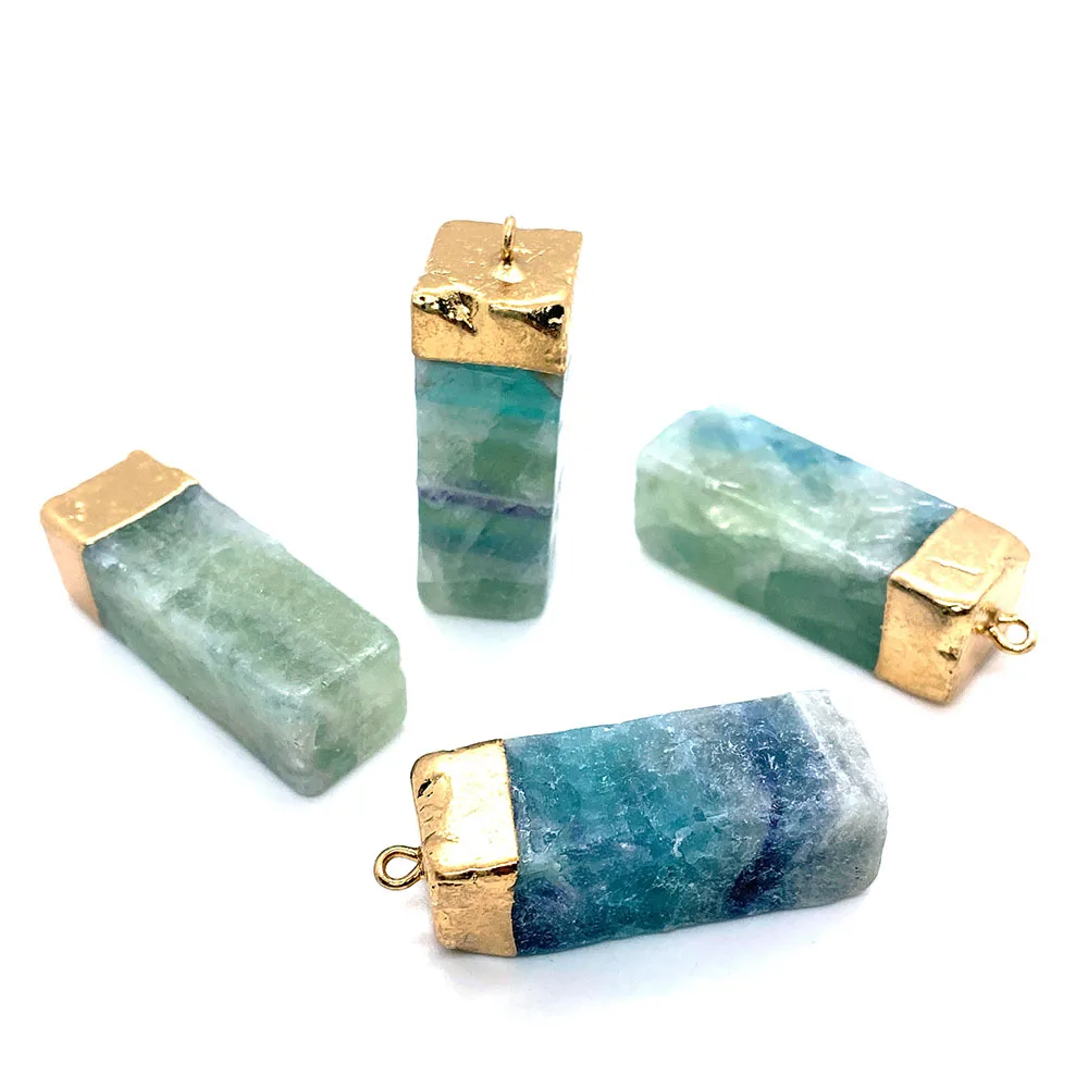 Natural Stone Crystal Pendant Rectangle Green Fluorite DIY Jewelry Making Necklace Bracelet Accessories Size 13x39 mm
Natural Stone Crystal Pendant Rectangle Green Fluorite DIY Jewelry Making Necklace Bracelet Accessories Size 13x39 mm