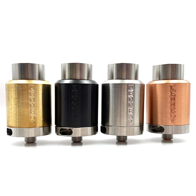 New KENNEDY 25 RDA 2 POST Rebuildable Atomizers 25mm Diameter SS Black Brass Red Copper PEEK Insulator 
New KENNEDY 25 RDA 2 POST Rebuildable Atomizers 25mm Diameter SS Black Brass Red Copper PEEK Insulator