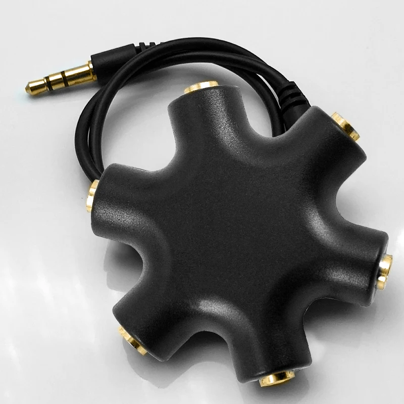 3.5mm Stereo Headset Headphone Earphone Extension Audio Hub Splitter Adapter 1 Male to 2 3 4 5 Female Audio Cable
3.5mm Stereo Headset Headphone Earphone Extension Audio Hub Splitter Adapter 1 Male to 2 3 4 5 Female Audio Cable