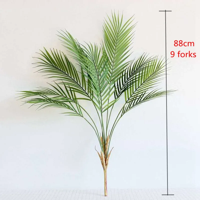 88cm 9 Fork Artificial Lifelike Palm Tree Branch Plastic Tropical Green Leaves Indoor Potted Home Living Room Hotel Decor Plants
88cm 9 Fork Artificial Lifelike Palm Tree Branch Plastic Tropical Green Leaves Indoor Potted Home Living Room Hotel Decor Plants