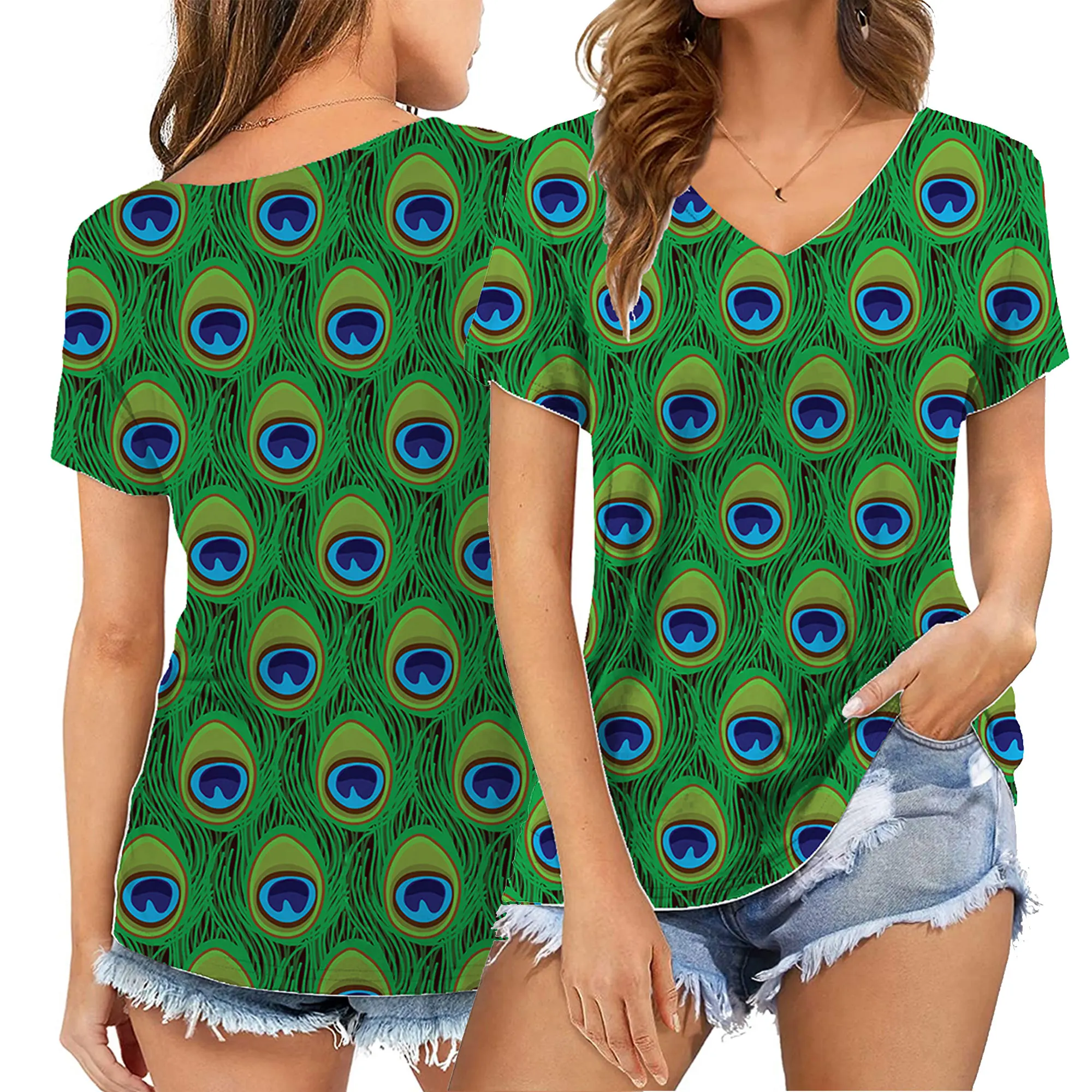 Funny Peacock Geometry Leopard T Shirt Life Print Women T Shirt Short Sleeve V Neck Loose Women Tshirt Fashion Tops Clothes
Funny Peacock Geometry Leopard T Shirt Life Print Women T Shirt Short Sleeve V Neck Loose Women Tshirt Fashion Tops Clothes