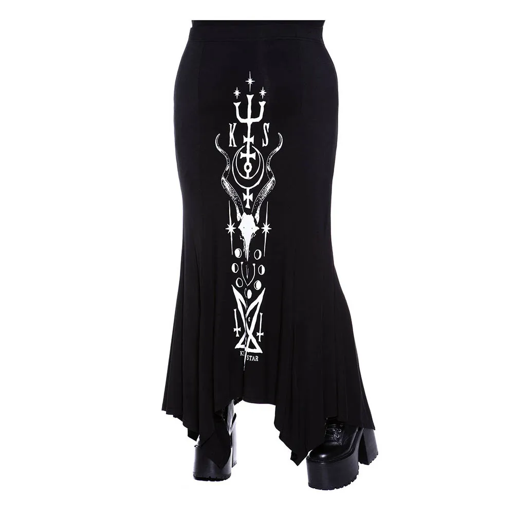 Rosetic 2021 Women Autumn New Skirts Casual Trend Fashion Designer Black Goth High Waist Gothic Print Asymmetric Long Skirts Y2K
Rosetic 2021 Women Autumn New Skirts Casual Trend Fashion Designer Black Goth High Waist Gothic Print Asymmetric Long Skirts Y2K
