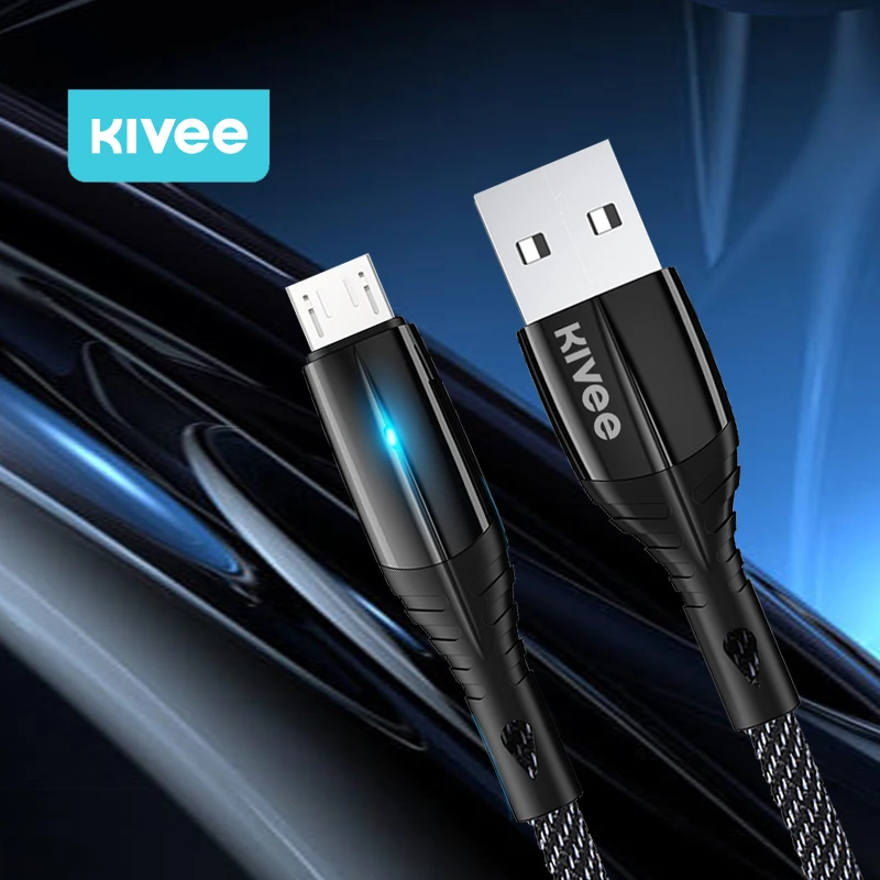 

KIVEE CB04 USB Type-C Cable Fast Charging Micro Usb Cable for Mobile Phone Cord Wire For Xiaomi Huawei Samsung
