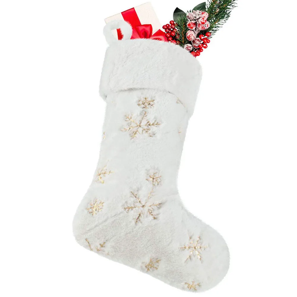 1pc Christmas Stocking 18 X 7 In White Xmas Stockings Large Kids Gift Candy Bag OrnamentsChristmas Deroration
1pc Christmas Stocking 18 X 7 In White Xmas Stockings Large Kids Gift Candy Bag OrnamentsChristmas Deroration