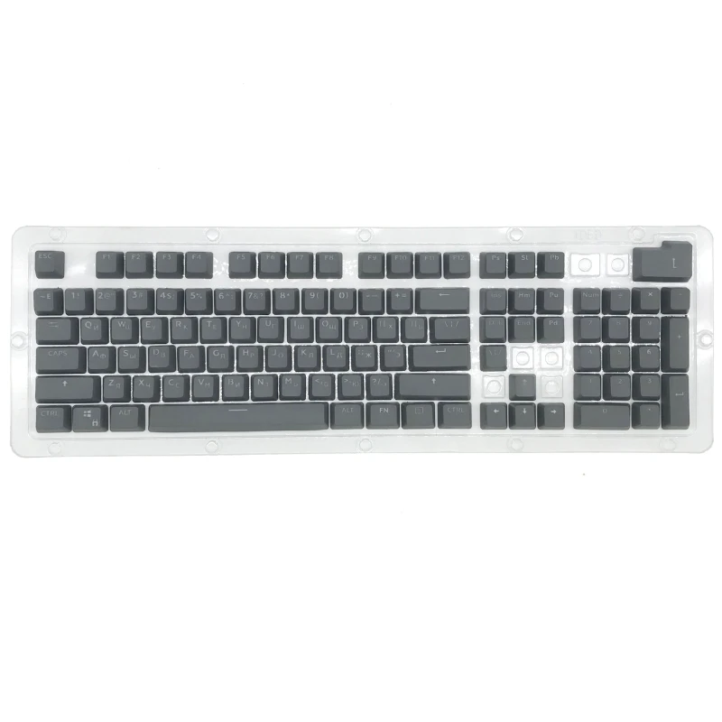 104 Keys Russian Backlit PBT Keycap OEM Profile Double Shot Backlight Keycaps for Cherry MX Mechanical Keyboard
104 Keys Russian Backlit PBT Keycap OEM Profile Double Shot Backlight Keycaps for Cherry MX Mechanical Keyboard