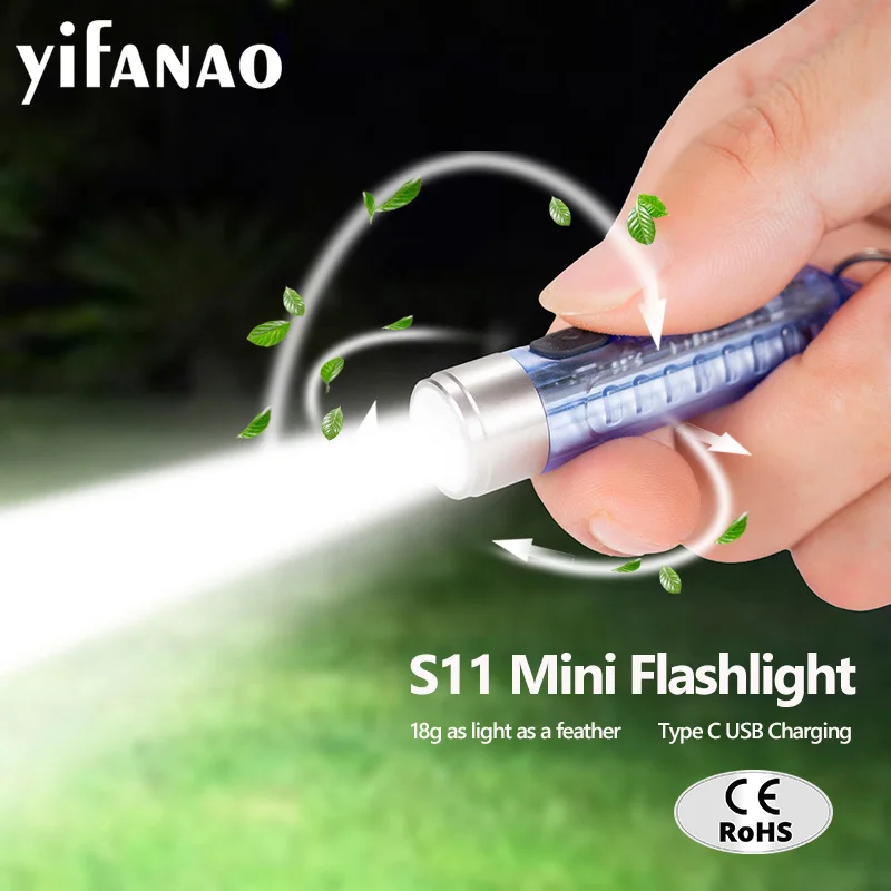 S11 Mini EDC Flashlight with Luminus-SST20 LED ,USB Rechargeable Hand Torch ,Pocket Lamp With Ring and Magnetic ,IP66 Waterproof
S11 Mini EDC Flashlight with Luminus-SST20 LED ,USB Rechargeable Hand Torch ,Pocket Lamp With Ring and Magnetic ,IP66 Waterproof