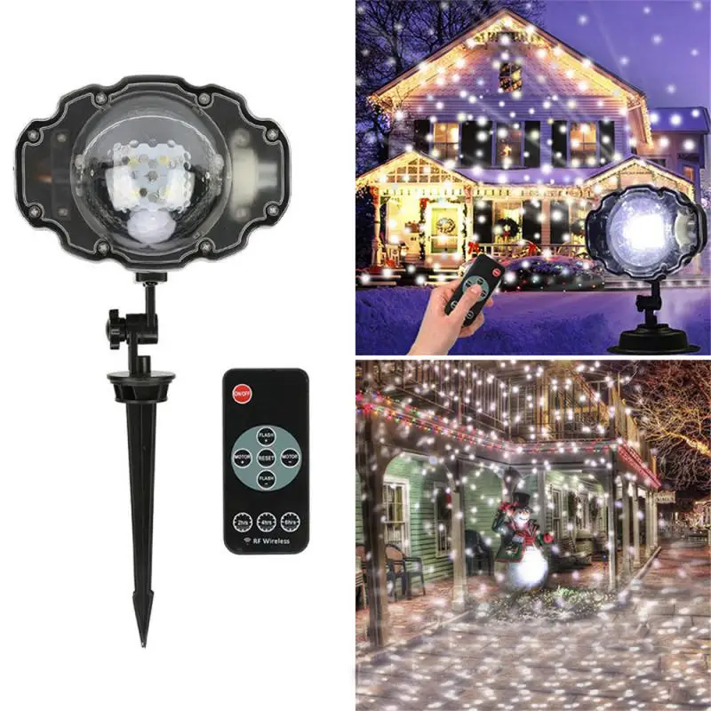 New Year Christmas Decoration Light LED Laser Projector Light Snowflake Projection Lamp Stage Indoor Outdoor Lighting Decor 
New Year Christmas Decoration Light LED Laser Projector Light Snowflake Projection Lamp Stage Indoor Outdoor Lighting Decor