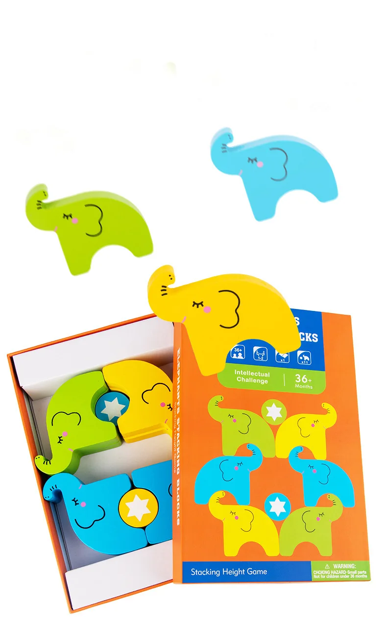 Children Montessori Wooden elephant Balance Blocks Board Games Toy Educational Creative toys Wood Toy 3d puzzle
Children Montessori Wooden elephant Balance Blocks Board Games Toy Educational Creative toys Wood Toy 3d puzzle