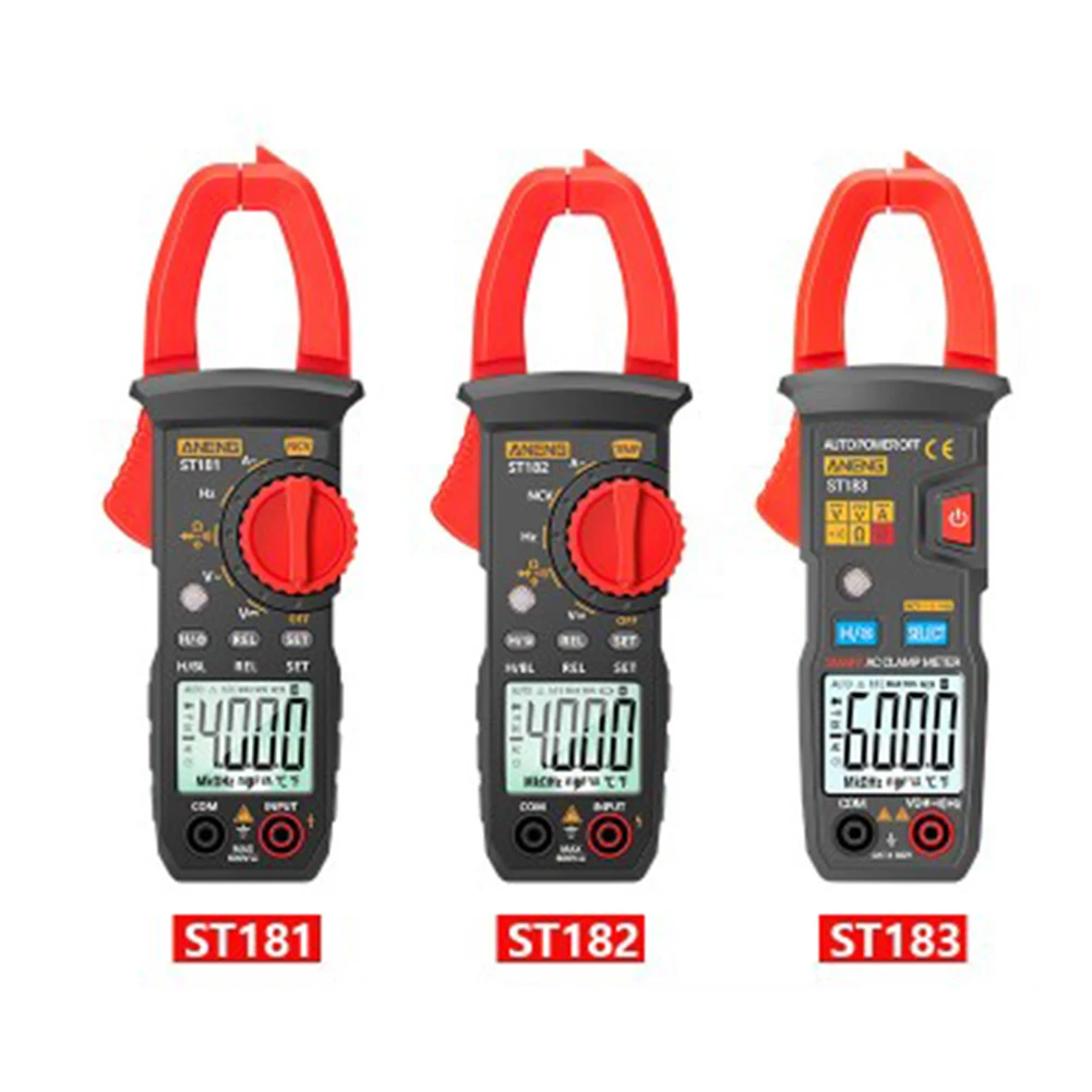 ST181 ST182 ST183 400A AC/DC Digital Multimeter Tester Auto Backlight Clamp Meter High Precision Electric Instruments Voltmeter
ST181 ST182 ST183 400A AC/DC Digital Multimeter Tester Auto Backlight Clamp Meter High Precision Electric Instruments Voltmeter