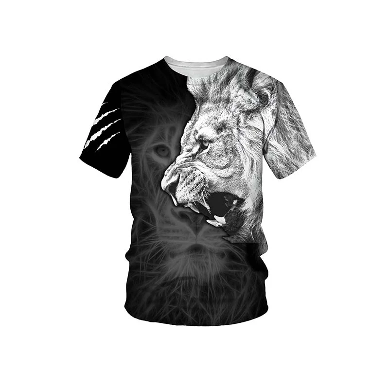 2021 Summer King Of The Forest Lion Graphic t shirts New 3D Animal Print Men's T-shirt Casual hip hop Fashion streetwear Tops
2021 Summer King Of The Forest Lion Graphic t shirts New 3D Animal Print Men's T-shirt Casual hip hop Fashion streetwear Tops