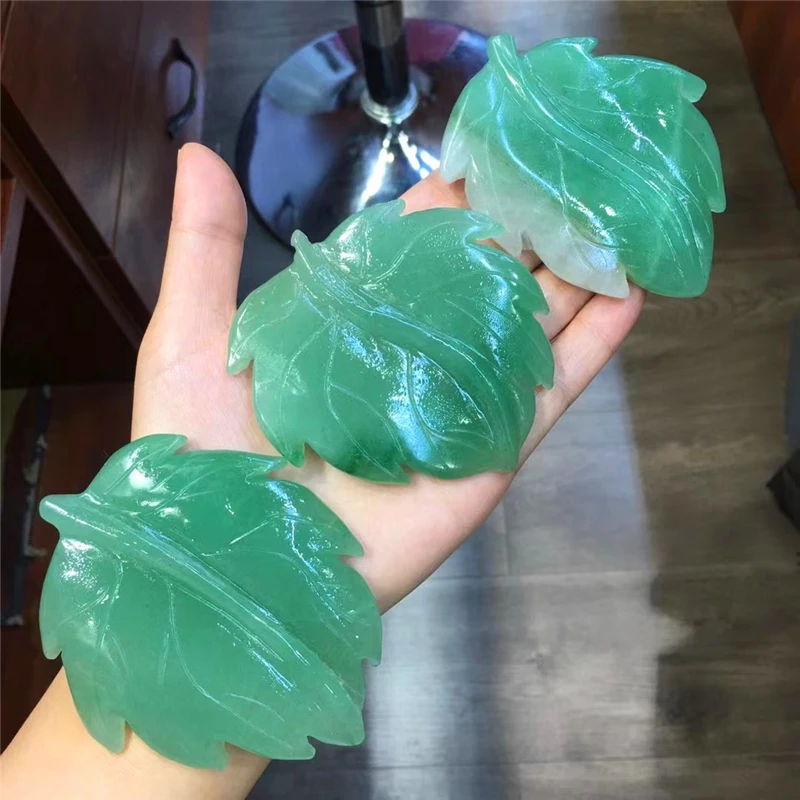 Green Aventurine Leaf Crystals Healing Stones Wholesale Natural Hand Carved For Home Decoration 1pcs
Green Aventurine Leaf Crystals Healing Stones Wholesale Natural Hand Carved For Home Decoration 1pcs