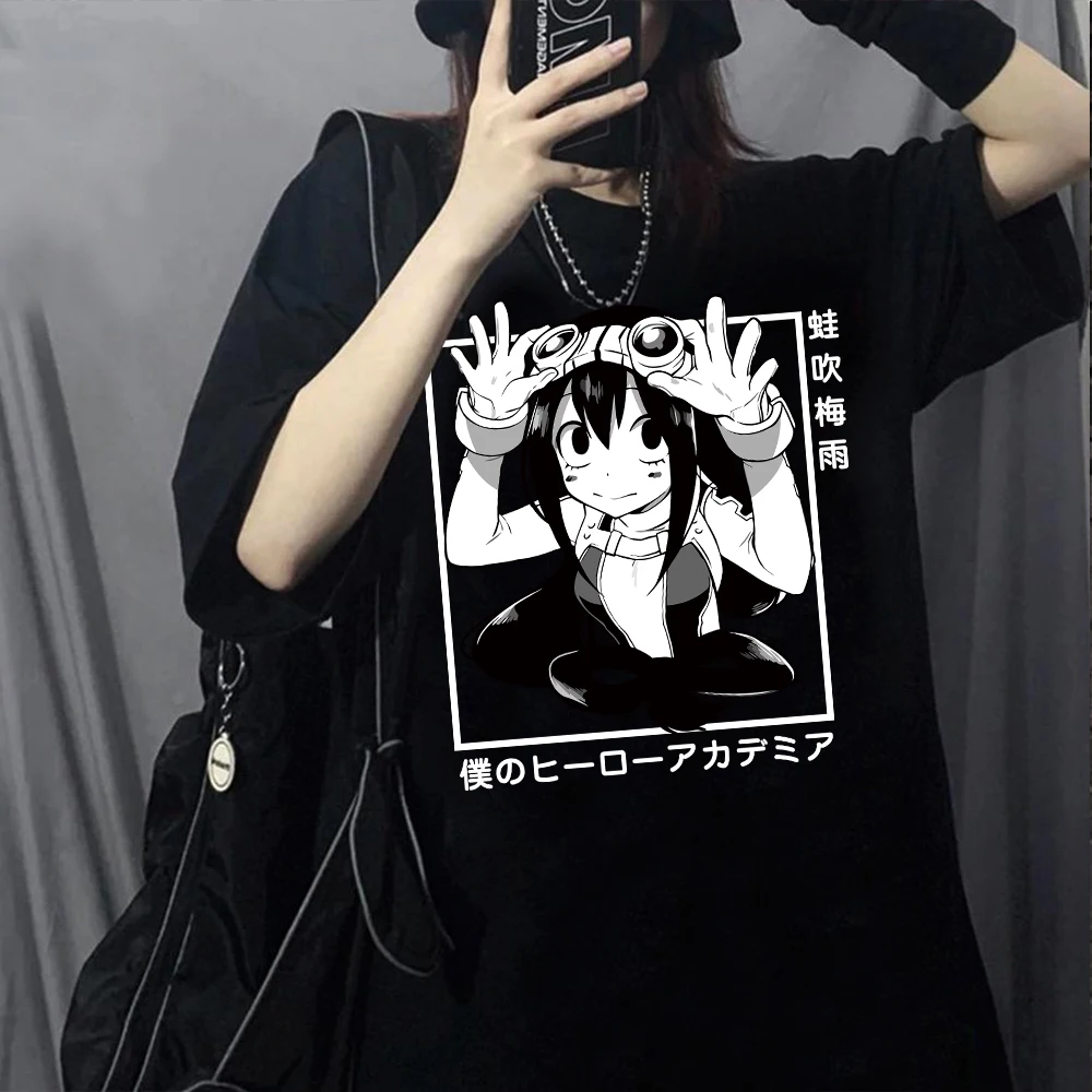 100% Cotton My Hero Academia T Shirt Women Kawaii Cartoon Tsuyu Asui Froppy Graphic Tees Funny Anime Boku No Hero Academia
100% Cotton My Hero Academia T Shirt Women Kawaii Cartoon Tsuyu Asui Froppy Graphic Tees Funny Anime Boku No Hero Academia