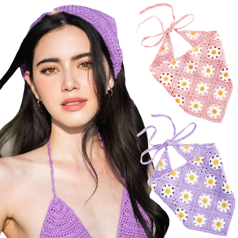 Kiwiberry Knitting HeadScarf Flower Elastic Band Wrap Turban Crochet Ponytail Head Fashion Triangle Scarf Hair Idyllic Headscarf
Kiwiberry Knitting HeadScarf Flower Elastic Band Wrap Turban Crochet Ponytail Head Fashion Triangle Scarf Hair Idyllic Headscarf