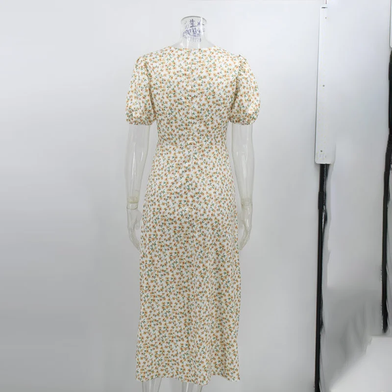 Floral Print Sweet Midi Dress Women Square Collar Puff Sleeve High Waist Side Split Casual Dresses 2021 Summer Sexy Vestidos
Floral Print Sweet Midi Dress Women Square Collar Puff Sleeve High Waist Side Split Casual Dresses 2021 Summer Sexy Vestidos