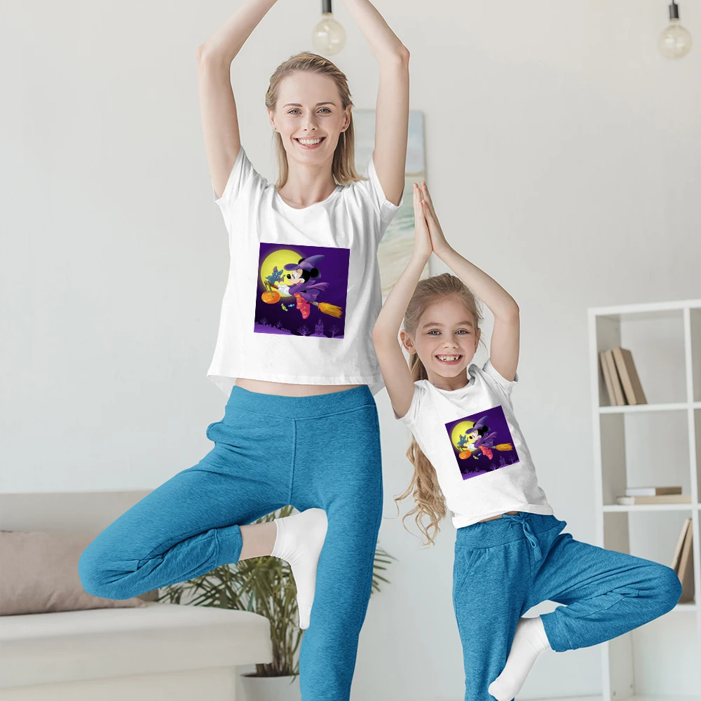 Disney Family Matching Outfits Mickey Mouse Tee shirt Femme Home Casual Basic Tops Tee Mother and Daughter Set Ropa Mujer 2021
Disney Family Matching Outfits Mickey Mouse Tee shirt Femme Home Casual Basic Tops Tee Mother and Daughter Set Ropa Mujer 2021