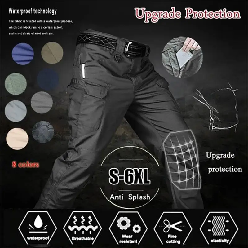 Men Tactical Pants Military Combat Trousers Casual Training Overalls Multi-pocket Waterproof Wear-resistant Male Clothing
Men Tactical Pants Military Combat Trousers Casual Training Overalls Multi-pocket Waterproof Wear-resistant Male Clothing