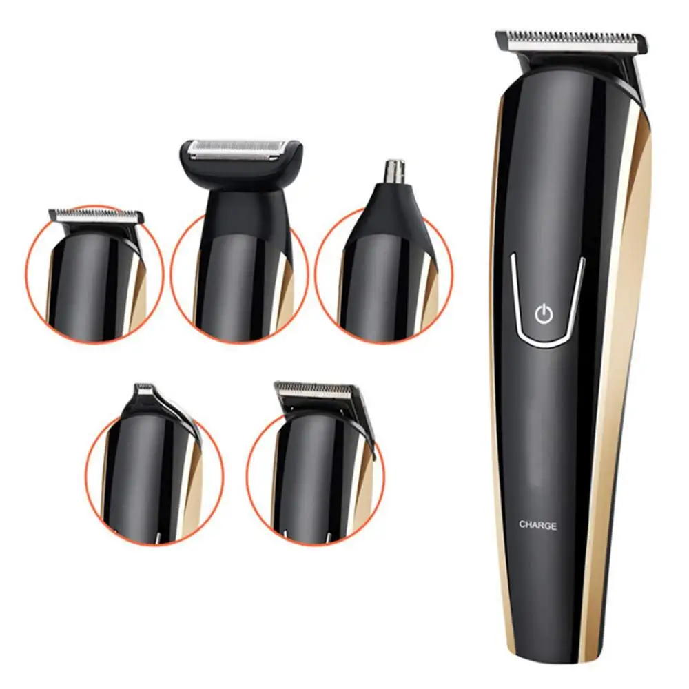 

5 in 1 man grooming kit rechargeable beard trimmer nose&ear trimmer eyebrow trimmer electric shaver Mustache Trimmer Body Groome