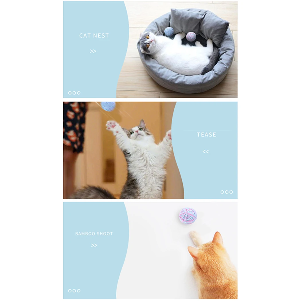 Legendog Cute Funny Cat Toys Stretch Plush Ball Wool Ball Cat Toy Ball Creative Colorful Interactive Cat Pom Pom Cat Chew Toy
Legendog Cute Funny Cat Toys Stretch Plush Ball Wool Ball Cat Toy Ball Creative Colorful Interactive Cat Pom Pom Cat Chew Toy