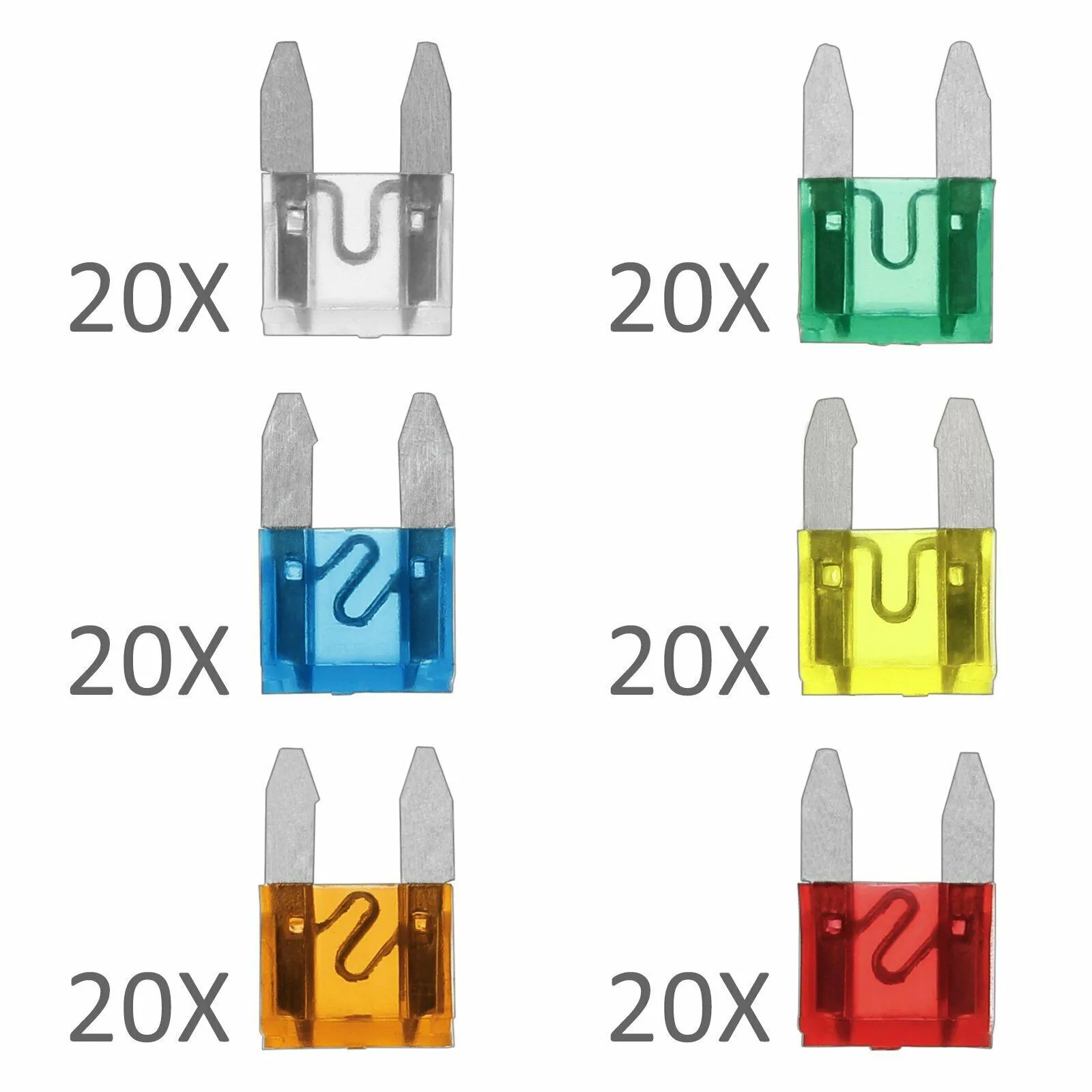120 PCS Fuse Clip 5-30A Accessories Auto Motorcycle Automotive Fuses Flat Assortment Set High Quality
120 PCS Fuse Clip 5-30A Accessories Auto Motorcycle Automotive Fuses Flat Assortment Set High Quality