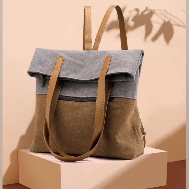 Fashion Women Canvas Tote Bags Female Portable Casual Shopping Shoulder Bags Backbags Large Capacity Luxury Designer Handbags
Fashion Women Canvas Tote Bags Female Portable Casual Shopping Shoulder Bags Backbags Large Capacity Luxury Designer Handbags