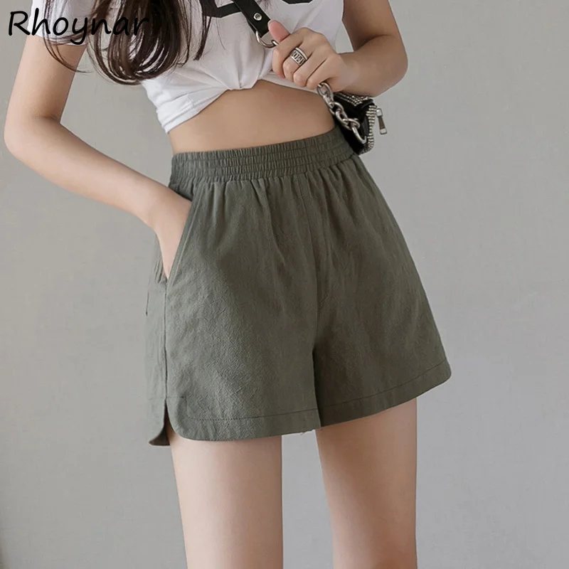 Shorts Women 4 Colors Solid Pockets Fashion All-match Elastic Waist Empire Summer Students Casual Korean Style Daily Popular New
Shorts Women 4 Colors Solid Pockets Fashion All-match Elastic Waist Empire Summer Students Casual Korean Style Daily Popular New