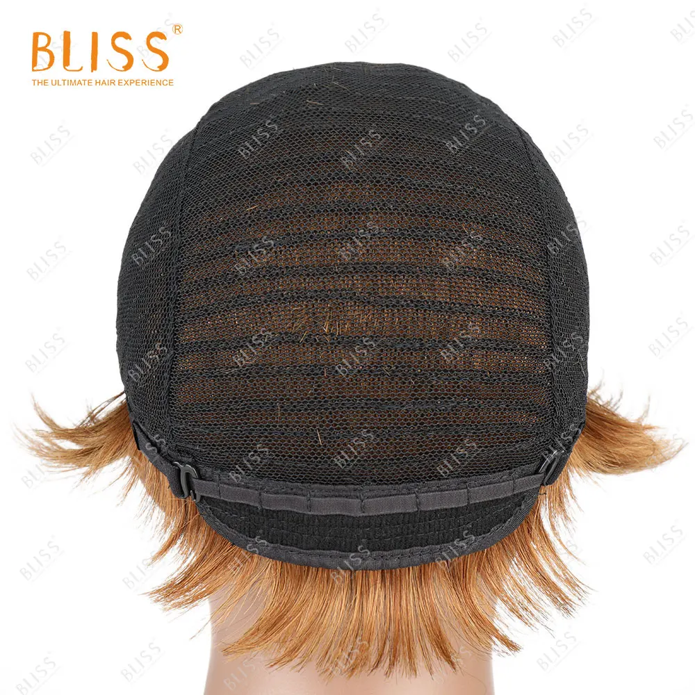 BLISS Short Pixie Cut Wigs Wave 100% Women human Hair Remy Bob Wig With Bangs For Black Women Non lace Machine Made Wigs Cheap
BLISS Short Pixie Cut Wigs Wave 100% Women human Hair Remy Bob Wig With Bangs For Black Women Non lace Machine Made Wigs Cheap