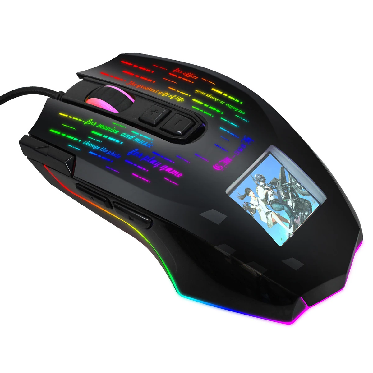 USB-мышь игровая профессиональная с RGB-подсветкой 6400DPI |
