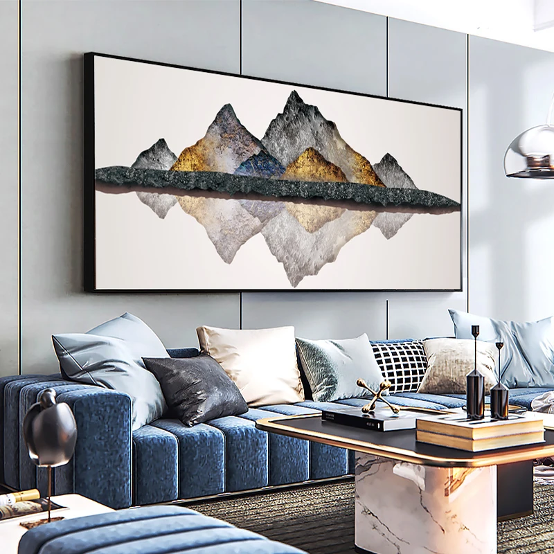 Chinese Style Decoracion Casa Gold Mountain Landscape Canvas Painting Modern Pictures for Home Design Canvas Poster and Prints
Chinese Style Decoracion Casa Gold Mountain Landscape Canvas Painting Modern Pictures for Home Design Canvas Poster and Prints