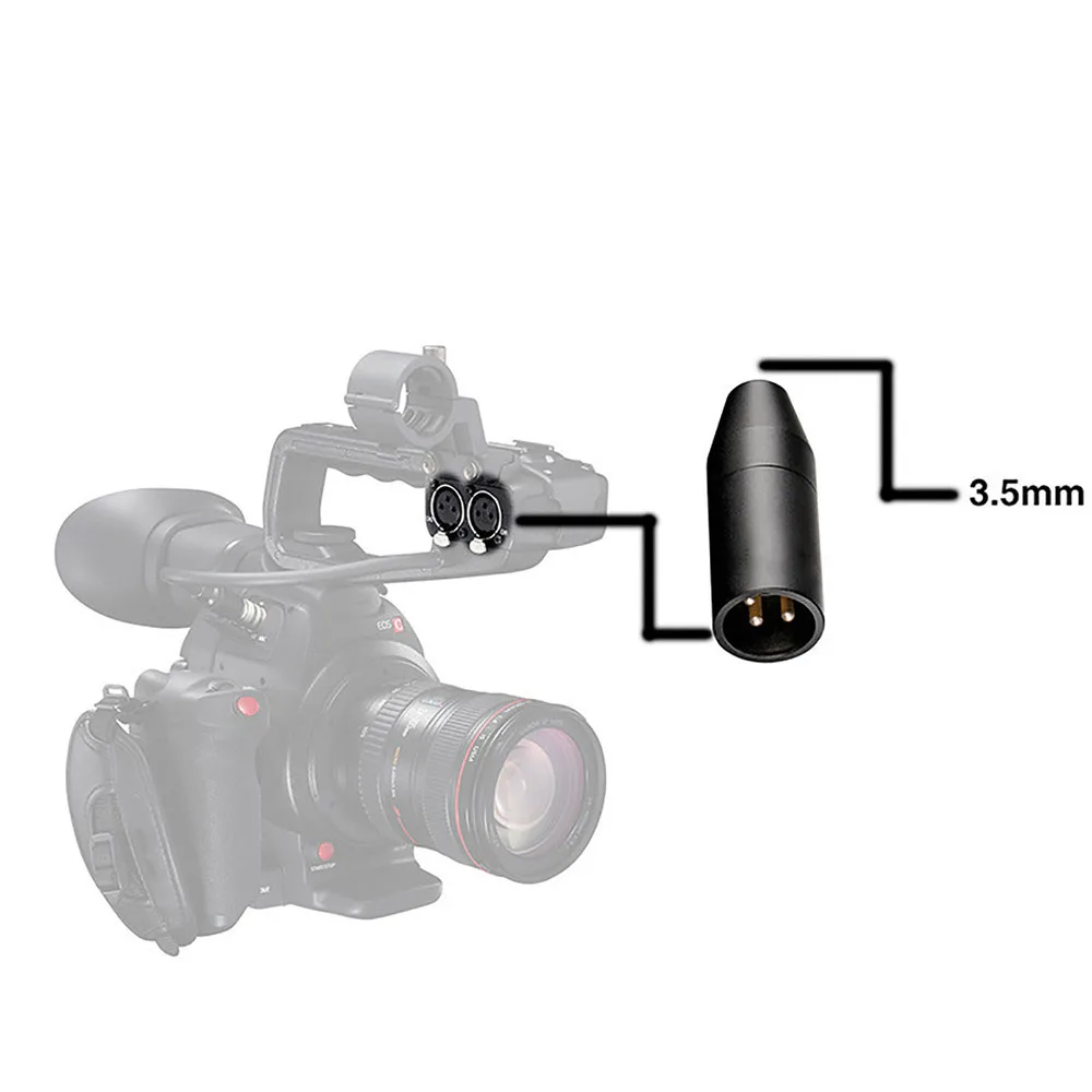 35C-XLR 3,5 мм (ТРС) мини-джек Женский микрофон адаптер для 3-pin XLR разъем совместим с Canon Камера аудио адаптер
35C-XLR 3,5 мм (ТРС) мини-джек Женский микрофон адаптер для 3-pin XLR разъем совместим с Canon Камера аудио адаптер