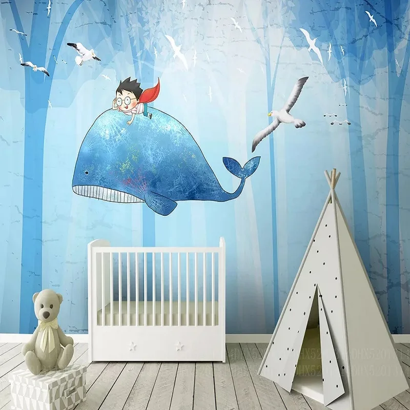 Большие настенные 3D обои на заказ, милые Мультяшные морские летающие рыбы, детская спальня, настенное украшение для задней панели телевизор... 
Большие настенные 3D обои на заказ, милые Мультяшные морские летающие рыбы, детская спальня, настенное украшение для задней панели телевизор...
