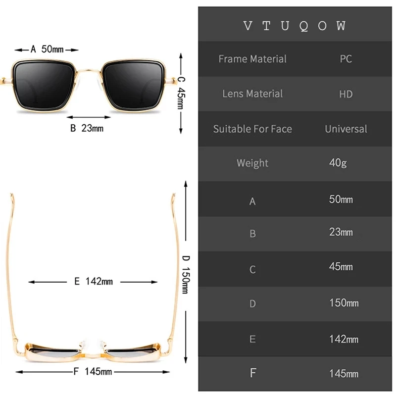 Classic Gothic Steampunk Sunglasses Men Vintage Square Metal Frame Sun Glasses Women High Quality Shades for Women Festival
Classic Gothic Steampunk Sunglasses Men Vintage Square Metal Frame Sun Glasses Women High Quality Shades for Women Festival