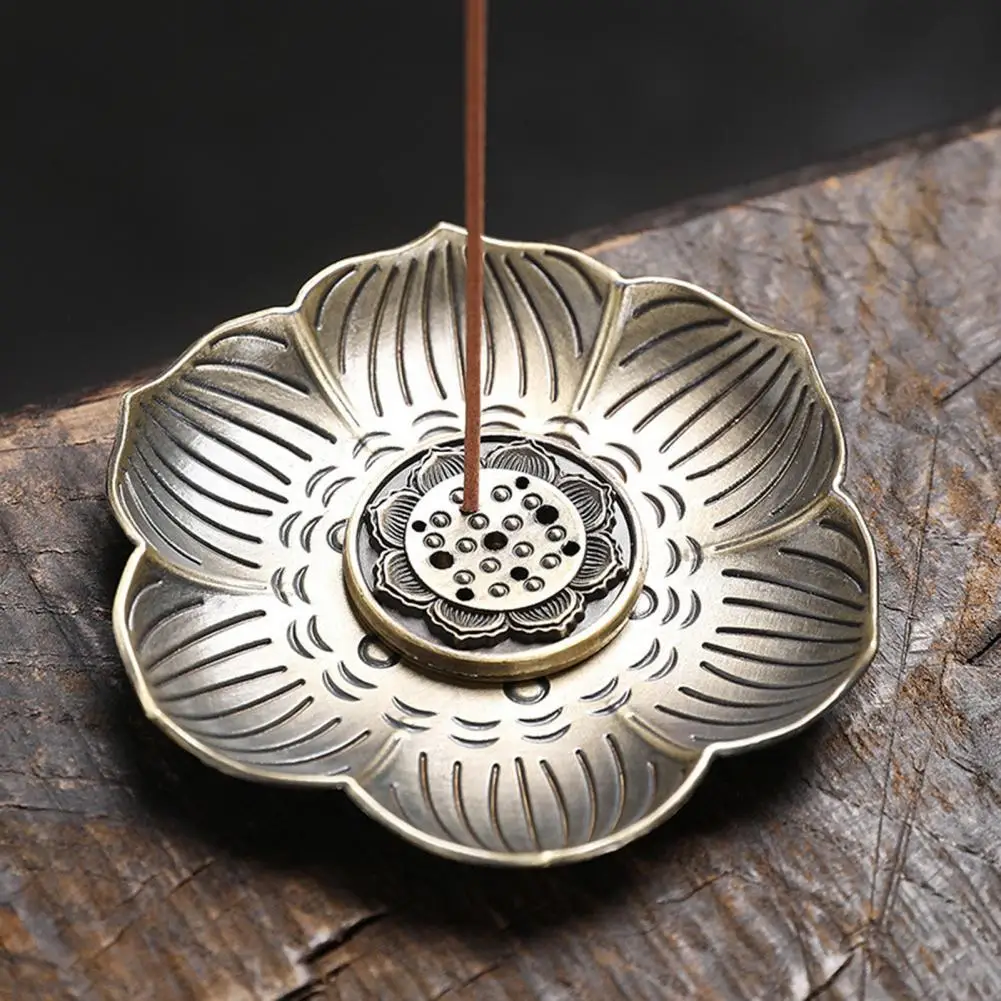 80%HOTRealistic Incense Burner Portable Alloy Lotus Shape 9 Holes Incense Stick Holder for Living Room
80%HOTRealistic Incense Burner Portable Alloy Lotus Shape 9 Holes Incense Stick Holder for Living Room
