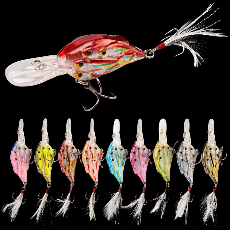 9.5g Laser Feather Hook Bait, Sub-bait, Mino False Bait Plastic Hard Bait, Bionic Bait for Group Fish Lures Fly Fishing Lure Set
9.5g Laser Feather Hook Bait, Sub-bait, Mino False Bait Plastic Hard Bait, Bionic Bait for Group Fish Lures Fly Fishing Lure Set